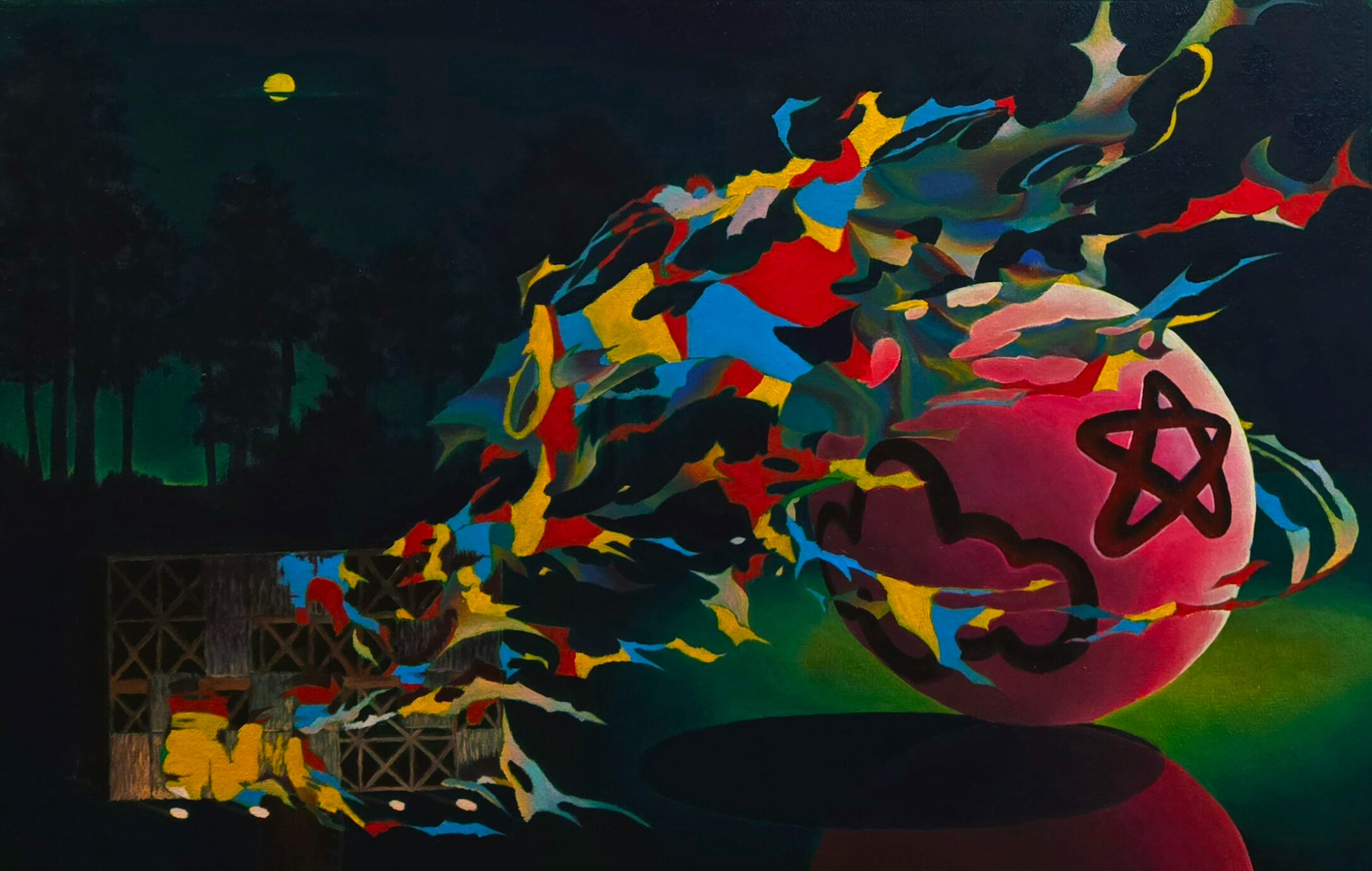 Dancing :: Oblivion Mixed Media on Paper 2024